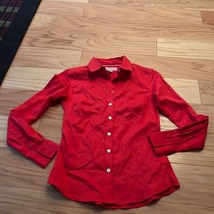 Banana republic red button down shirt